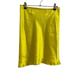 ASOS Mini Yellow Satin Skirt